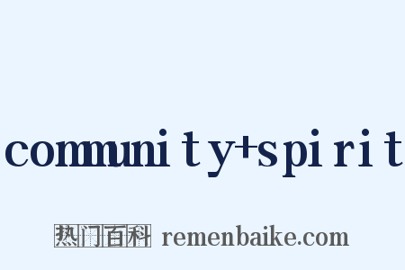 community+spirit是什么意思的图片
